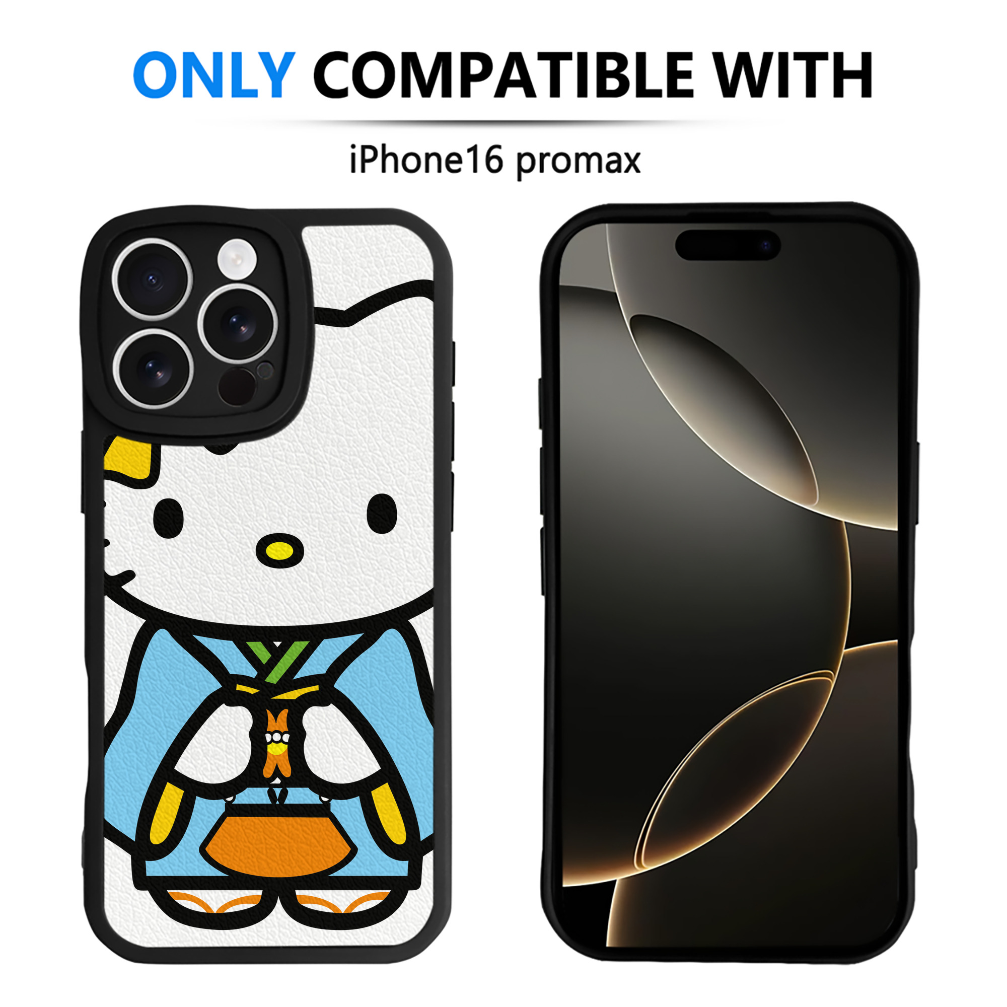 （画像用） Hello Kitty ハローキティ 【iPhone 16シリーズ対応】シリコンスマホケース（レザー調） 材質：シリコン
